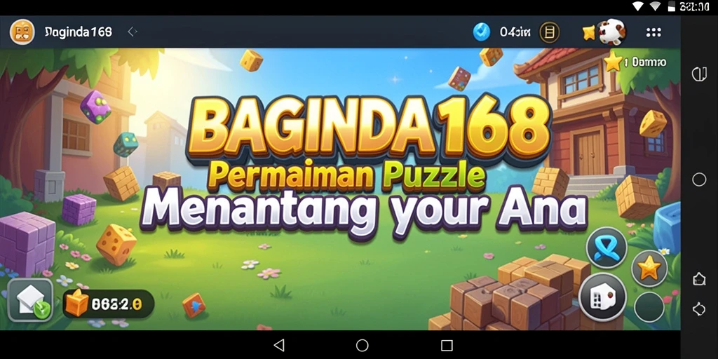 Tampilan gameplay BAGINDA168 dengan tantangan Puzzle yang seru.