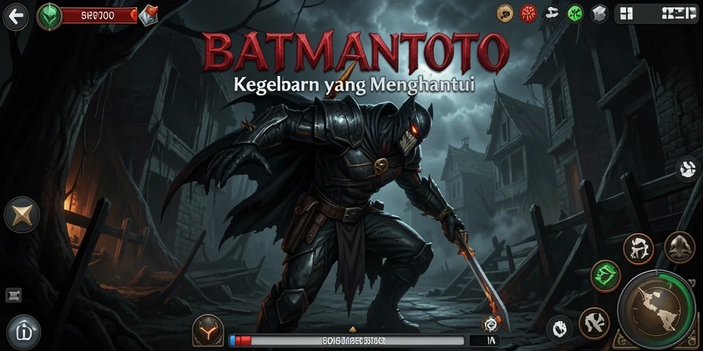 Tangkapan layar menampilkan suasana menyeramkan dalam gameplay BATMANTOTO.