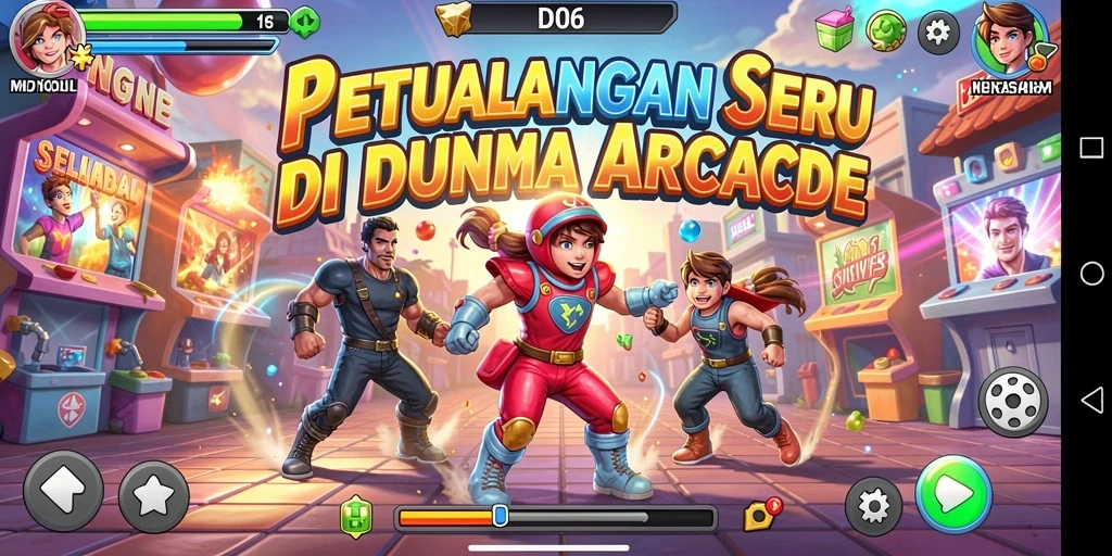 Tampilan gameplay D06 yang seru dan penuh tantangan.