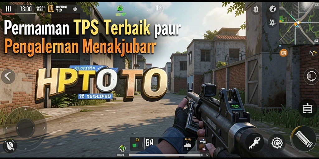 Tangkapan layar gameplay HPTOTO menampilkan aksi seru dalam pertempuran TPS.