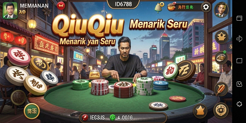 Tampilan gameplay seru dalam permainan QiuQiu ID6788.