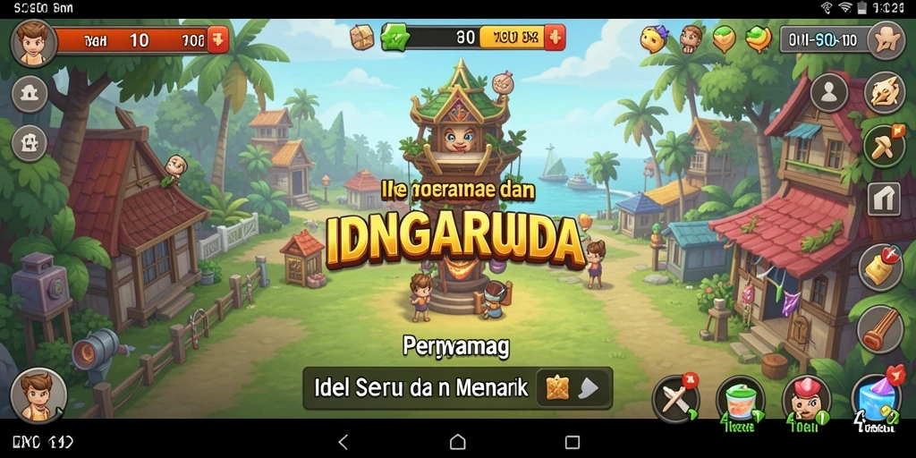 Screenshot gameplay IDNGARUDA yang menunjukkan aksi permainan Idle.
