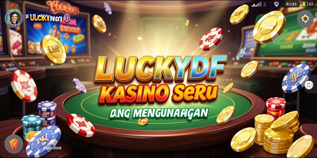 Screenshot LUCKYDF menunjukkan gameplay Kasino yang mengasyikkan dan interaktif.