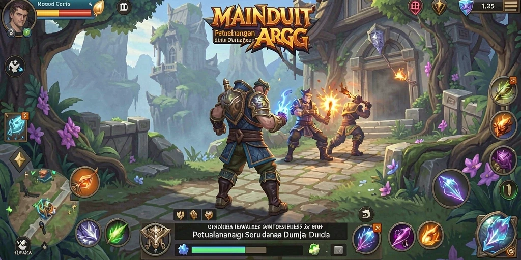 Gameplay seru MAINDUIT dalam dunia ARPG yang mendebarkan.