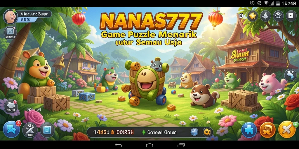 Tampilkan gameplay seru dari NANAS777 dalam menyusun puzzle.