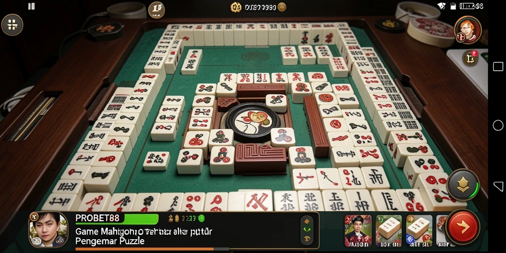Tangkapan layar gameplay PROBET88 menampilkan keseruan permainan Mahjong.
