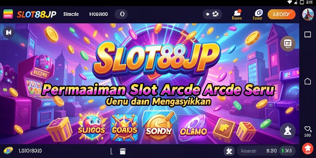 Tampilan screenshot utama SLOT88JP yang menunjukkan gameplay Arcade yang seru.