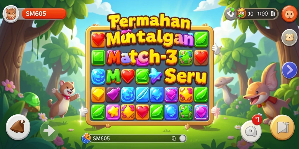 Gameplay seru dengan tantangan Match-3 yang menarik.