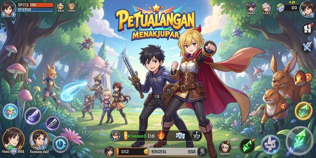 Screenshot utama SP212 menampilkan aksi seru dari gameplay anime yang mengasyikkan.