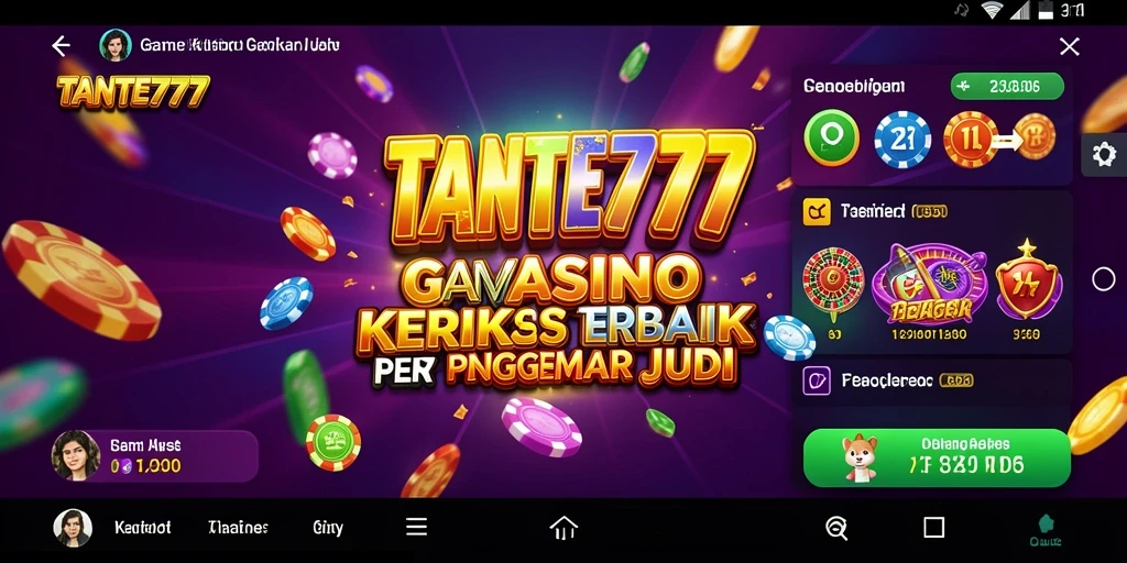 Tampilan gameplay menarik di TANTE777 dengan berbagai permainan kasino.