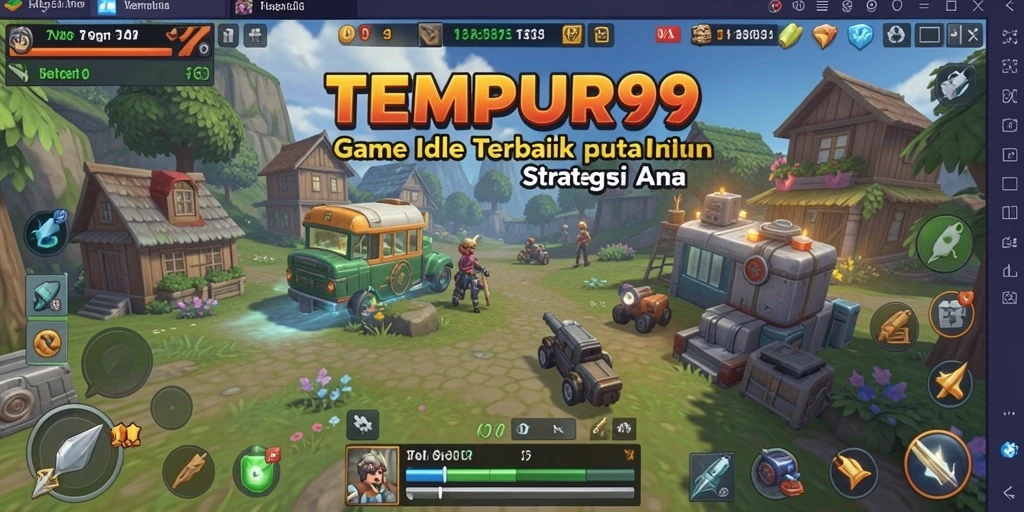 Tampilan seru gameplay TEMPUR99 dengan elemen Idle yang mengasyikkan.